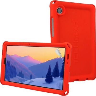 TECHGEAR Custodia Protettiva Compatibile con Samsung Galaxy Tab A9 8.7" 2023 (SM-X110 / SM-X115) Robusta Custodia Antiurto in Morbido Silicone Protettiva con Presa Facile e Antiscivolo con Pellicola TECHGEAR Custodia Protettiva Compatibile con Samsung Galaxy Tab A9 8.7" 2023 (SM-X110 / SM-X115) Robusta Custodia Antiurto in Morbido Silicone Protettiva con Presa Facile e Antiscivolo con Pellicola