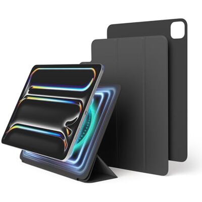 elago Cover Folio Magnetica per iPad Pro 11 Pollici (M4, M5) Piastra Posteriore Attaccabile a Materiali Metallici, Compatibile con Serie Apple Pencil (Grigio Scuro) elago Cover Folio Magnetica per iPad Pro 11 Pollici (M4, M5) Piastra Posteriore Attaccabile a Materiali Metallici, Compatibile con Serie Apple Pencil (Grigio Scuro)