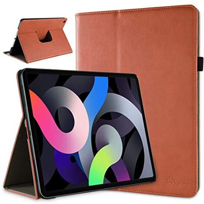 doupi Deluxe Custodia per iPad Air (4. / 5. Gen. 2020, 2022) 10,9 Pollici, Protezione con Smart Funzione Sleep/Wake Up Etui Stare in Piedi Protettiva, Marrone doupi Deluxe Custodia per iPad Air (4. / 5. Gen. 2020, 2022) 10,9 Pollici, Protezione con Smart Funzione Sleep/Wake Up Etui Stare in Piedi Protettiva, Marrone
