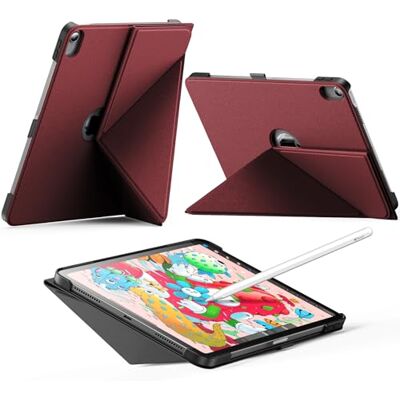 INFILAND Custodia per iPad Air 11 Pollici M4/M3/M2 (2026/2025/2024),iPad Air 5a/4a Gen 10,9 Pollici (2022/2020),Supporto Pieghevole Magnetico,Sospensione/riattivazione Automatica(Rosso scuro) INFILAND Custodia per iPad Air 11 Pollici M4/M3/M2 (2026/2025/2024),iPad Air 5a/4a Gen 10,9 Pollici (2022/2020),Supporto Pieghevole Magnetico,Sospensione/riattivazione Automatica(Rosso scuro)