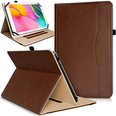 KARYLAX Custodia di protezione completa con supporto e porta documenti, universale L, colore: Marrone per Huawei Mediapad M5 10.8 KARYLAX Custodia di protezione completa con supporto e porta documenti, universale L, colore: Marrone per Huawei Mediapad M5 10.8
