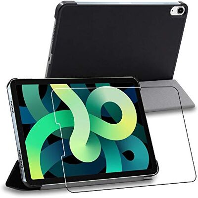 ebestStar Cover per iPad Air (2020) 10.9, iPad Air 4 Apple, Custodia Protezione Flip Magnetica, Slim Case Sottile Pelle PU, Nero + Vetro Temperato ebestStar Cover per iPad Air (2020) 10.9, iPad Air 4 Apple, Custodia Protezione Flip Magnetica, Slim Case Sottile Pelle PU, Nero + Vetro Temperato