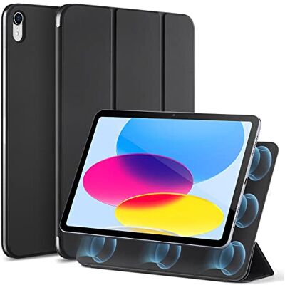 ESR Cover per iPad A16, iPad di 11a/10a Gen (2025/2022), Nero Custodia Leggera e Liscia, Aggancio Magnetica, Supporto a 2 Posizioni, Automatica Attivazione/Standby, Serie Rebound ESR Cover per iPad A16, iPad di 11a/10a Gen (2025/2022), Nero Custodia Leggera e Liscia, Aggancio Magnetica, Supporto a 2 Posizioni, Automatica Attivazione/Standby, Serie Rebound
