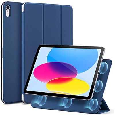 ESR Cover per iPad A16, iPad di 11a/10a Gen (2025/2022), Blu Custodia Leggera e Liscia, Aggancio Magnetica, Supporto a 2 Posizioni, Automatica Attivazione/Standby, Serie Rebound ESR Cover per iPad A16, iPad di 11a/10a Gen (2025/2022), Blu Custodia Leggera e Liscia, Aggancio Magnetica, Supporto a 2 Posizioni, Automatica Attivazione/Standby, Serie Rebound