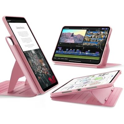ESR Cover per iPad Air 11" M4/M3/M2, iPad Air 5a/4a Gen 10.9", Rosa Girevole con Custodia Magnetica Rimovibile, Supporto Regolabile in Verticale/Orizzontale, 9 Angoli, Serie Shift ESR Cover per iPad Air 11" M4/M3/M2, iPad Air 5a/4a Gen 10.9", Rosa Girevole con Custodia Magnetica Rimovibile, Supporto Regolabile in Verticale/Orizzontale, 9 Angoli, Serie Shift