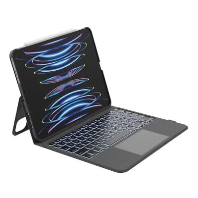 Belkin Everyday Custodia per iPad con Tastiera Retroilluminata, Controllo Multi-Touch, Memoria Magnetica Apple Pencil QWERTY, Tasti multimediali per iPad Air 10.9" e iPad Pro 11 Belkin Everyday Custodia per iPad con Tastiera Retroilluminata, Controllo Multi-Touch, Memoria Magnetica Apple Pencil QWERTY, Tasti multimediali per iPad Air 10.9" e iPad Pro 11