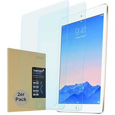 doupi 2X Pellicola Vetro Temperato per iPad Air/Air 2 / iPad PRO (9,7 Pollici) / iPad (2017, 2018), (2-Pack) Premium 9H HD Protettiva Protezione dello Schermo Tempered Glass doupi 2X Pellicola Vetro Temperato per iPad Air/Air 2 / iPad PRO (9,7 Pollici) / iPad (2017, 2018), (2-Pack) Premium 9H HD Protettiva Protezione dello Schermo Tempered Glass