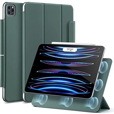 ESR Cover per iPad Pro 11" (2022/2021/2020/2018, 4a/3a/2a/1a Gen), Verde Custodia Magnetica con Supporto Completo per Pencil 2, Aggancio Magnetico, Supporto a Due Posizioni, Auto Attivazione/Standby ESR Cover per iPad Pro 11" (2022/2021/2020/2018, 4a/3a/2a/1a Gen), Verde Custodia Magnetica con Supporto Completo per Pencil 2, Aggancio Magnetico, Supporto a Due Posizioni, Auto Attivazione/Standby