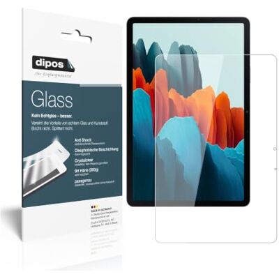 dipos 2x Pellicola Protettiva 9H trasparente per Samsung Galaxy Tab S7 LTE Non si rompe e non si scheggia, non è vero vetro, Anti-Shock, si adatta perfettamente, antigraffio, senza bolle, autoadesiva dipos 2x Pellicola Protettiva 9H trasparente per Samsung Galaxy Tab S7 LTE Non si rompe e non si scheggia, non è vero vetro, Anti-Shock, si adatta perfettamente, antigraffio, senza bolle, autoadesiva