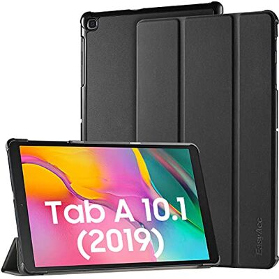 EasyAcc Custodia Cover Compatibile con Samsung Galaxy Tab A 10.1 2019 Ultra Sottile Smart Cover in Pelle Supporto Case Compatibile con Samsung Galaxy Tab A T510/ T515 10.1 Tablet, Nero EasyAcc Custodia Cover Compatibile con Samsung Galaxy Tab A 10.1 2019 Ultra Sottile Smart Cover in Pelle Supporto Case Compatibile con Samsung Galaxy Tab A T510/ T515 10.1 Tablet, Nero