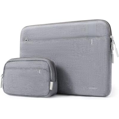 Inateck 360° Custodia PC Laptop per MacBook Pro 14 M5 A3426 A3427 Borse Computer con Custodia Piccola Compatibile con 14 Pollici MacBook Pro M5/M4/M3/M2/M1 Pro/Max 2026-2021, Grigio Inateck 360° Custodia PC Laptop per MacBook Pro 14 M5 A3426 A3427 Borse Computer con Custodia Piccola Compatibile con 14 Pollici MacBook Pro M5/M4/M3/M2/M1 Pro/Max 2026-2021, Grigio