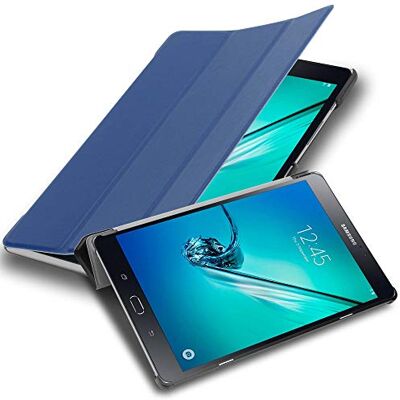 Cadorabo Custodia Tablet per Samsung Galaxy Tab S2 (8.0" Zoll) SM-T715N / T719N in BLU SCURO JERSEY – Copertura Protettiva Molto Sottile di Similpelle in Stile Libro CON Auto Wake Up e Funzione Stand Cadorabo Custodia Tablet per Samsung Galaxy Tab S2 (8.0" Zoll) SM-T715N / T719N in BLU SCURO JERSEY – Copertura Protettiva Molto Sottile di Similpelle in Stile Libro CON Auto Wake Up e Funzione Stand