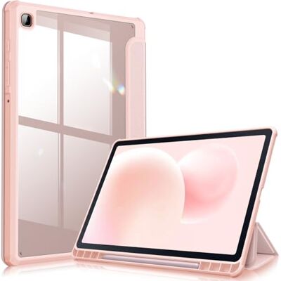 FINTIE Custodia per Samsung Galaxy Tab S6 Lite 10.4'' 2024/2022/2020 (SM-P620/P625/P613/P619/P610/P615) con S Pen Holder, Antiurto Sottile Case Posteriore Trasparente Cover, Oro Rosa FINTIE Custodia per Samsung Galaxy Tab S6 Lite 10.4'' 2024/2022/2020 (SM-P620/P625/P613/P619/P610/P615) con S Pen Holder, Antiurto Sottile Case Posteriore Trasparente Cover, Oro Rosa