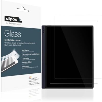dipos 2x Pellicola Protettiva 9H trasparente per Boox GO 10.3 ePaper Non si rompe e non si scheggia, non è vero vetro, Anti-Shock, si adatta perfettamente, antigraffio, senza bolle, autoadesiva dipos 2x Pellicola Protettiva 9H trasparente per Boox GO 10.3 ePaper Non si rompe e non si scheggia, non è vero vetro, Anti-Shock, si adatta perfettamente, antigraffio, senza bolle, autoadesiva