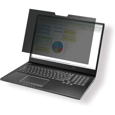 Durable Filtri Privacy Magnetic per Schermi da 15.6", Include Cartellina e Panno in Microfibra, Antracite, 514657 Durable Filtri Privacy Magnetic per Schermi da 15.6", Include Cartellina e Panno in Microfibra, Antracite, 514657