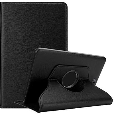 Cadorabo Custodia Tablet per Samsung Galaxy Tab S2 (8.0" Zoll) SM-T715N / T719N in NERO SAMBUCO – Copertura Protettiva in Stile Libro SENZA Auto Wake Up con Funzione Stand e Cerniera Elastico Cadorabo Custodia Tablet per Samsung Galaxy Tab S2 (8.0" Zoll) SM-T715N / T719N in NERO SAMBUCO – Copertura Protettiva in Stile Libro SENZA Auto Wake Up con Funzione Stand e Cerniera Elastico