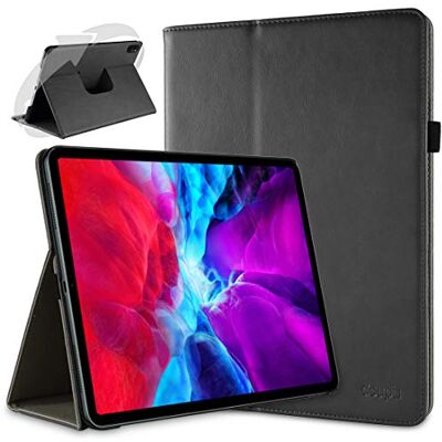doupi Deluxe Custodia per iPad PRO 12,9 Pollici (4. Generazione) 2020, 360 Gradi Rotable Protezione Etui Stare in Piedi Protettiva, Nero doupi Deluxe Custodia per iPad PRO 12,9 Pollici (4. Generazione) 2020, 360 Gradi Rotable Protezione Etui Stare in Piedi Protettiva, Nero