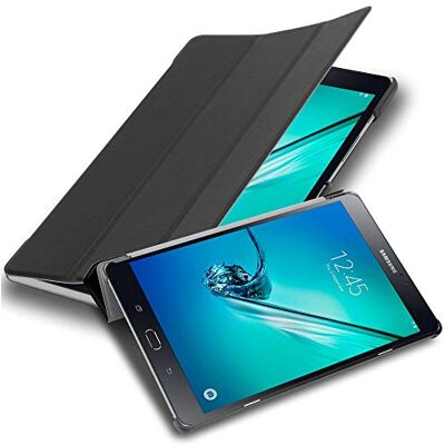 Cadorabo Custodia Tablet per Samsung Galaxy Tab S2 (8.0" Zoll) SM-T715N / T719N in NERO SATIN – Copertura Protettiva Molto Sottile di Similpelle in Stile Libro CON Auto Wake Up e Funzione Stand Cadorabo Custodia Tablet per Samsung Galaxy Tab S2 (8.0" Zoll) SM-T715N / T719N in NERO SATIN – Copertura Protettiva Molto Sottile di Similpelle in Stile Libro CON Auto Wake Up e Funzione Stand
