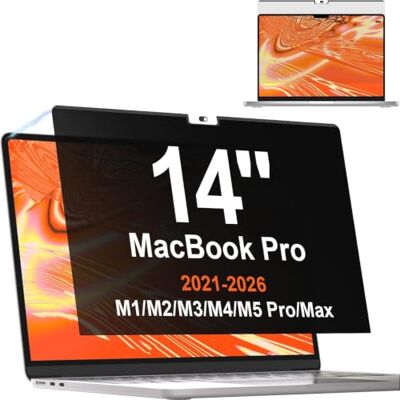Mamol Filtro privacy magnetico per MacBook Pro 14 pollici (2021-2026, M1-M5), Anti-Spia/Blu Luce Filtro schermo Privacy, Rimovibile Filtro schermo Premium per Macbook Mamol Filtro privacy magnetico per MacBook Pro 14 pollici (2021-2026, M1-M5), Anti-Spia/Blu Luce Filtro schermo Privacy, Rimovibile Filtro schermo Premium per Macbook