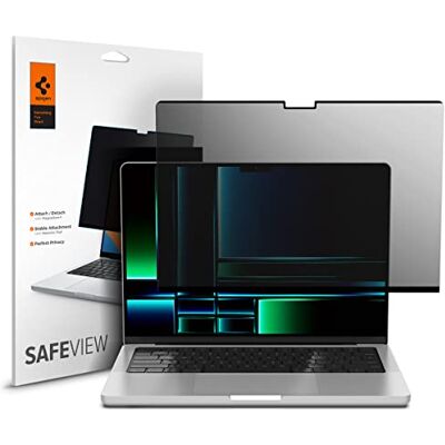 Spigen Safeview Filtro Privacy Magnetico compatibile con MacBook Pro 14 pollici (M5 Max 2026 / M5 / M4 / M4 Pro / M4 Max / M3-M1 serie), Anti-Spia, Rimovibile, Pellicola prottetiva Spigen Safeview Filtro Privacy Magnetico compatibile con MacBook Pro 14 pollici (M5 Max 2026 / M5 / M4 / M4 Pro / M4 Max / M3-M1 serie), Anti-Spia, Rimovibile, Pellicola prottetiva