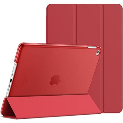 JETech Custodia per iPad Air 2, Rosso Cover Retro Traslucido Sottile, Supporto Tri-Pieghevole, Auto Svegliati/Sonno, Antiurto JETech Custodia per iPad Air 2, Rosso Cover Retro Traslucido Sottile, Supporto Tri-Pieghevole, Auto Svegliati/Sonno, Antiurto
