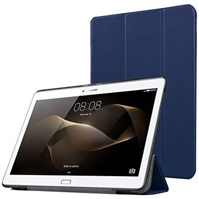 PCATEC Custodia per Huawei MediaPad M2 10, ultra sottile, in pelle PU, con supporto, per tablet Huawei MediaPad M2 da 10", colore: Blu scuro PCATEC Custodia per Huawei MediaPad M2 10, ultra sottile, in pelle PU, con supporto, per tablet Huawei MediaPad M2 da 10", colore: Blu scuro