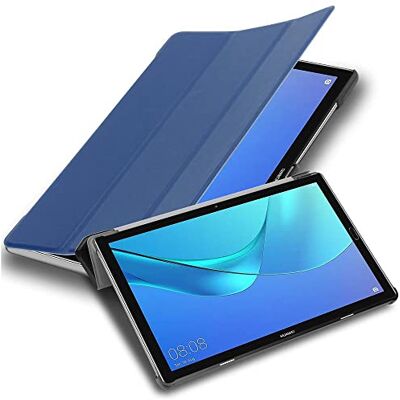 Cadorabo Custodia Tablet per Huawei MediaPad M5 Lite 10 (10.1" Zoll) in BLU SCURO JERSEY – Copertura Protettiva Molto Sottile di Similpelle in Stile Libro CON Auto Wake Up e Funzione Stand Cadorabo Custodia Tablet per Huawei MediaPad M5 Lite 10 (10.1" Zoll) in BLU SCURO JERSEY – Copertura Protettiva Molto Sottile di Similpelle in Stile Libro CON Auto Wake Up e Funzione Stand
