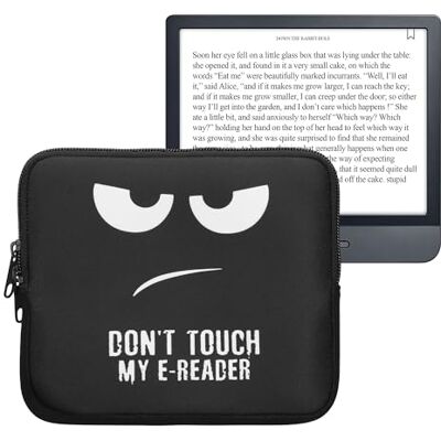 kwmobile Custodia Universale per eReader Copertina in Neoprene Bianco/Nero con Chiusura a Zip Misura Astuccio portatablet kwmobile Custodia Universale per eReader Copertina in Neoprene Bianco/Nero con Chiusura a Zip Misura Astuccio portatablet