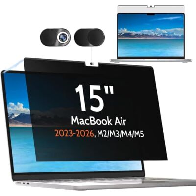 Mamol Filtro Privacy Magnetico per MacBook Air 15 Pollici 2023 M2/ 2024 M3, Anti-Spia/Anti Blu-Luce Filtro Privacy Privacy Premium, Rimovibile Schermo Protezione per MacBook Air M2 15.3 Mamol Filtro Privacy Magnetico per MacBook Air 15 Pollici 2023 M2/ 2024 M3, Anti-Spia/Anti Blu-Luce Filtro Privacy Privacy Premium, Rimovibile Schermo Protezione per MacBook Air M2 15.3