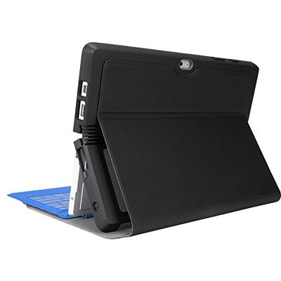 Targus Custodia Protettiva per Tablet Microsoft Surface 3 da 10,8 Pollici, con cavalletto a Mani libere, Protezione sicura Contro Le Cadute, Chiusura sicura, Resistente all'Acqua, Colore Nero Targus Custodia Protettiva per Tablet Microsoft Surface 3 da 10,8 Pollici, con cavalletto a Mani libere, Protezione sicura Contro Le Cadute, Chiusura sicura, Resistente all'Acqua, Colore Nero