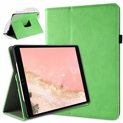 doupi Deluxe Custodia per iPad PRO (10,5 Pollici) & iPad Air 3 (2019), 360 Gradi Rotable Protezione con Smart Funzione Sleep/Wake Up Etui Stare in Piedi Protettiva, Verde doupi Deluxe Custodia per iPad PRO (10,5 Pollici) & iPad Air 3 (2019), 360 Gradi Rotable Protezione con Smart Funzione Sleep/Wake Up Etui Stare in Piedi Protettiva, Verde