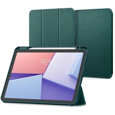 Spigen Cover Urban Fit Compatibile con iPad Air 11 pollici M4/M3/M2 (2026/2025/2024) 8/7/6 Generazione, Custodia per iPad Air 10.9 pollici 5/4 Generazione (2022/2020) Verde Notte Spigen Cover Urban Fit Compatibile con iPad Air 11 pollici M4/M3/M2 (2026/2025/2024) 8/7/6 Generazione, Custodia per iPad Air 10.9 pollici 5/4 Generazione (2022/2020) Verde Notte