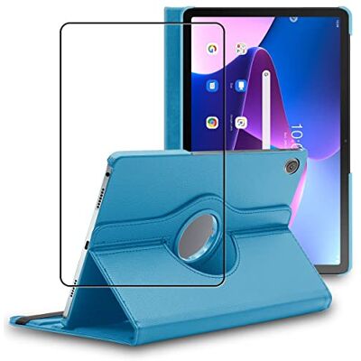 ebestStar Cover per Lenovo Tab M10 Plus 10.6 (Gen 3), Custodia Protezione Rotazione 360, Pelle PU, Blu + Vetro Temperato ebestStar Cover per Lenovo Tab M10 Plus 10.6 (Gen 3), Custodia Protezione Rotazione 360, Pelle PU, Blu + Vetro Temperato