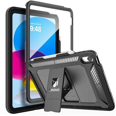 TiMOVO Cover Custodia per iPad A16 11"/10 Gen 10,9", Nero Protezione Schermo, Cover Antiurto Rugged, Supporto e Portapenne TiMOVO Cover Custodia per iPad A16 11"/10 Gen 10,9", Nero Protezione Schermo, Cover Antiurto Rugged, Supporto e Portapenne