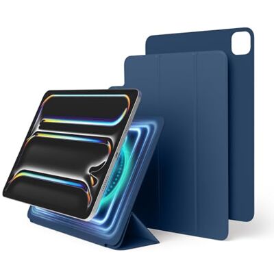 elago Cover Folio Magnetica per iPad Pro 11 Pollici (M4, M5) Piastra Posteriore Attaccabile a Materiali Metallici, Compatibile con Serie Apple Pencil (Blu) elago Cover Folio Magnetica per iPad Pro 11 Pollici (M4, M5) Piastra Posteriore Attaccabile a Materiali Metallici, Compatibile con Serie Apple Pencil (Blu)