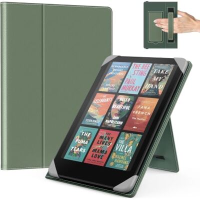 MoKo Custodia per 6,8,7" Kindle Paperwhite eReader Tablets, Celadon Accessori eReader per 6,8, 7 Pouces Kindle Paperwhite/Colorsoft/Kobo/Ocean, Custodia Leggera Folio ,Cinghia da Mano, Support MoKo Custodia per 6,8,7" Kindle Paperwhite eReader Tablets, Celadon Accessori eReader per 6,8, 7 Pouces Kindle Paperwhite/Colorsoft/Kobo/Ocean, Custodia Leggera Folio ,Cinghia da Mano, Support