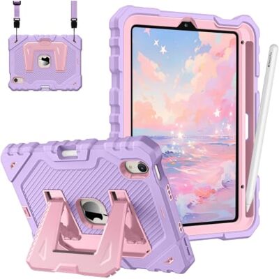FINTIE Cover per iPad mini 7a Gen (A17 Pro) 2024/iPad mini 6a Gen 2021 8,3" con Portapenne, Antiurto Robusta Custodia Protettiva Case con Supporto Integrato, Lavanda FINTIE Cover per iPad mini 7a Gen (A17 Pro) 2024/iPad mini 6a Gen 2021 8,3" con Portapenne, Antiurto Robusta Custodia Protettiva Case con Supporto Integrato, Lavanda