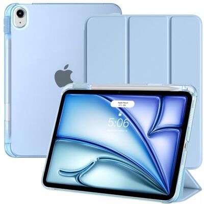 TiMOVO Cover per iPad Air 11" M4/M3/M2, Air 5a/4a Gen 10,9“, Cielo Blu Custodia con Portapenne, Supporto e Retro Traslucido, Auto Sveglia/Sonno TiMOVO Cover per iPad Air 11" M4/M3/M2, Air 5a/4a Gen 10,9“, Cielo Blu Custodia con Portapenne, Supporto e Retro Traslucido, Auto Sveglia/Sonno