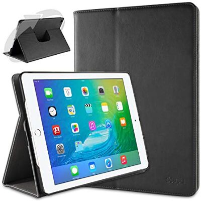 doupi Deluxe Custodia per iPad Air 2, 360 Gradi Rotable Protezione con Smart Funzione Sleep/Wake Up Etui Stare in Piedi Protettiva, Nero doupi Deluxe Custodia per iPad Air 2, 360 Gradi Rotable Protezione con Smart Funzione Sleep/Wake Up Etui Stare in Piedi Protettiva, Nero