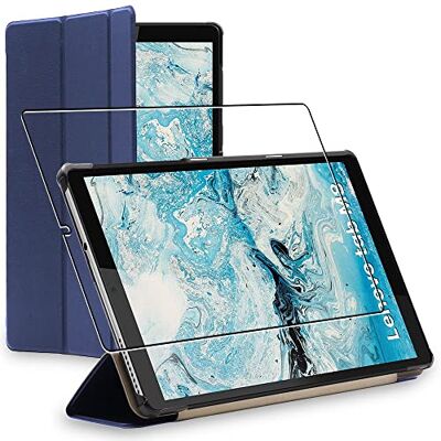 ebestStar Cover per Lenovo Tab M8 2021 (3rd gen), M8 HD 2019, Custodia Protezione Flip Magnetica, Slim Case Sottile Pelle PU, Blu scuro + Vetro Temperato ebestStar Cover per Lenovo Tab M8 2021 (3rd gen), M8 HD 2019, Custodia Protezione Flip Magnetica, Slim Case Sottile Pelle PU, Blu scuro + Vetro Temperato