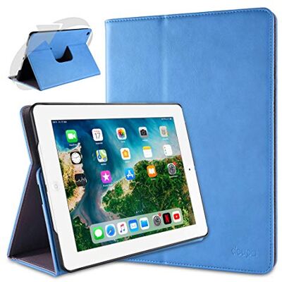 doupi Deluxe Custodia per iPad 2 3 4, 360 Gradi Rotable Protezione con Smart Funzione Sleep/Wake Up Etui Stare in Piedi Protettiva, Blue doupi Deluxe Custodia per iPad 2 3 4, 360 Gradi Rotable Protezione con Smart Funzione Sleep/Wake Up Etui Stare in Piedi Protettiva, Blue