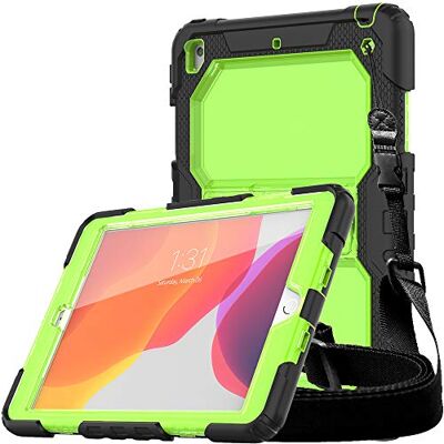 TECHGEAR Vanguard Custodia Compatibile con iPad 10.2" 2021/2020 / 2019 (9/8/7 Generazion) Robusta Custodia Protettiva Resistente agli Urti, Cover con Supporto Integrato e Tracolla Verde TECHGEAR Vanguard Custodia Compatibile con iPad 10.2" 2021/2020 / 2019 (9/8/7 Generazion) Robusta Custodia Protettiva Resistente agli Urti, Cover con Supporto Integrato e Tracolla Verde