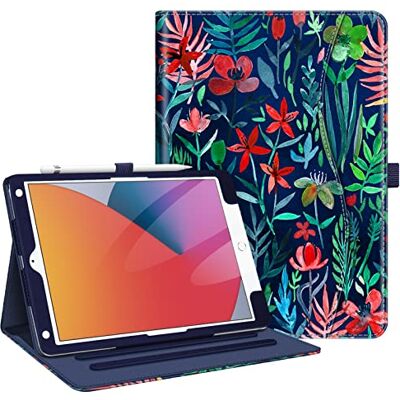 FINTIE Cover compatibile con iPad 10.2" 9a generazione 2021/8° genn 2020/7° genn 2019, custodia multiposizione per standby/sveglia automatica protezione degli angoli, giungla scura FINTIE Cover compatibile con iPad 10.2" 9a generazione 2021/8° genn 2020/7° genn 2019, custodia multiposizione per standby/sveglia automatica protezione degli angoli, giungla scura