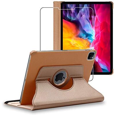ebestStar Cover per iPad Air (2020) 10.9, iPad Air 4 Apple, Custodia Protezione Rotazione 360, Pelle PU, Dorato + Vetro Temperato ebestStar Cover per iPad Air (2020) 10.9, iPad Air 4 Apple, Custodia Protezione Rotazione 360, Pelle PU, Dorato + Vetro Temperato