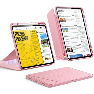 ESR Cover per iPad Pro 13" M5/M4 (2025/2024), Serie Flip, Rosa Supporto Verticale, Diverse Angolazioni di Supporto, Custodia Ultra Stabile per iPad Pro 11 con Porta Pencil ESR Cover per iPad Pro 13" M5/M4 (2025/2024), Serie Flip, Rosa Supporto Verticale, Diverse Angolazioni di Supporto, Custodia Ultra Stabile per iPad Pro 11 con Porta Pencil