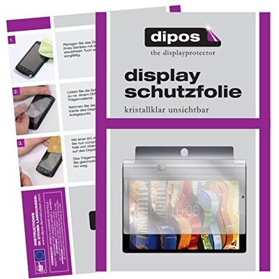 dipos 2x Pellicola Protettiva trasparente per Lenovo Yoga Tab 3 Pro 10 Si adatta perfettamente, ultra sottile, antigraffio, senza bolle, compatibile con cover, anti impronte, autoadesiva dipos 2x Pellicola Protettiva trasparente per Lenovo Yoga Tab 3 Pro 10 Si adatta perfettamente, ultra sottile, antigraffio, senza bolle, compatibile con cover, anti impronte, autoadesiva