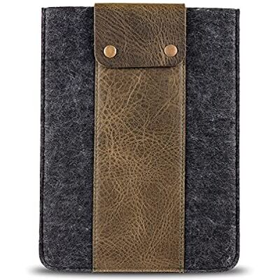 MegaGear Custodia Tablet in Pelle per iPad Pro 11", Air & Tablet 10", con Tasca, Portapenne, Feltro & Cuoio MegaGear Custodia Tablet in Pelle per iPad Pro 11", Air & Tablet 10", con Tasca, Portapenne, Feltro & Cuoio