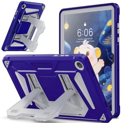 INFILAND Bambin Custodia per Samsung Galaxy Tab A11+/ A11 Plus 11 Pollici 2025, Cover Protettiva Robusta, Resistente e Antiurto con Supporto Verticale/Orizzontale Stabile (Blu-Argento) INFILAND Bambin Custodia per Samsung Galaxy Tab A11+/ A11 Plus 11 Pollici 2025, Cover Protettiva Robusta, Resistente e Antiurto con Supporto Verticale/Orizzontale Stabile (Blu-Argento)