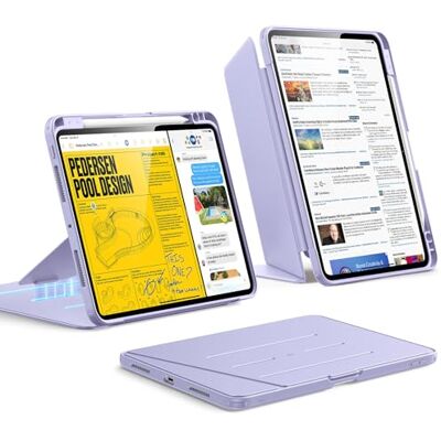 ESR Cover per iPad Pro 11" M5/M4 (2025/2024), Serie Flip, Violette Supporto Verticale, Diverse Angolazioni di Supporto, Custodia Ultra Stabile per iPad Pro 11 con Porta Pencil ESR Cover per iPad Pro 11" M5/M4 (2025/2024), Serie Flip, Violette Supporto Verticale, Diverse Angolazioni di Supporto, Custodia Ultra Stabile per iPad Pro 11 con Porta Pencil
