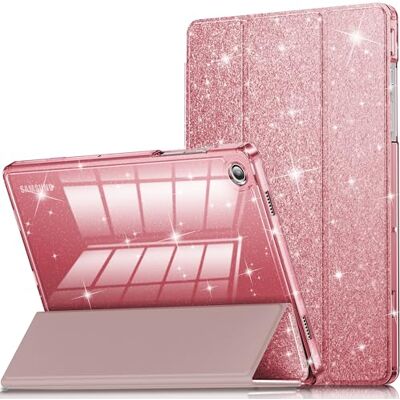INFILAND Custodia per Samsung Galaxy Tab A11+/A9+11 Pollici (2023/2025),Custodia Protettiva per Tablet con Retro Trasparente e Brillante per Ragazze e Bambini,Auto Wake/Sleep (Oro Rosa) INFILAND Custodia per Samsung Galaxy Tab A11+/A9+11 Pollici (2023/2025),Custodia Protettiva per Tablet con Retro Trasparente e Brillante per Ragazze e Bambini,Auto Wake/Sleep (Oro Rosa)